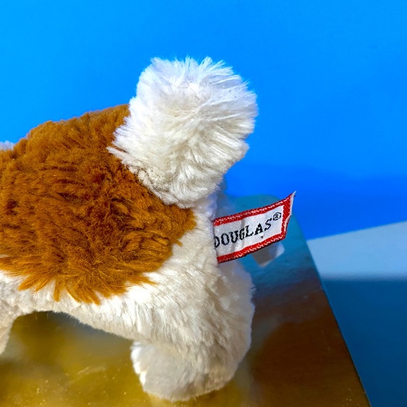 DOUGLAS CUDDLE TOYS VTG 2010 WHITE SPANIEL PUPPY SUPER SOFT PLUSH KEENE, NH 7” - Picture 14 of 14